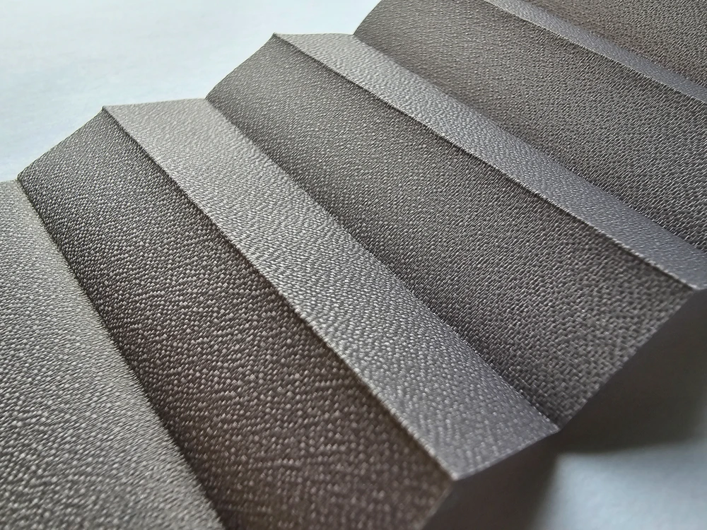 Pleated blind – Semi-blackout, single layer – FLINT (semi-blackout, single-layer, solar protective coating) – 2