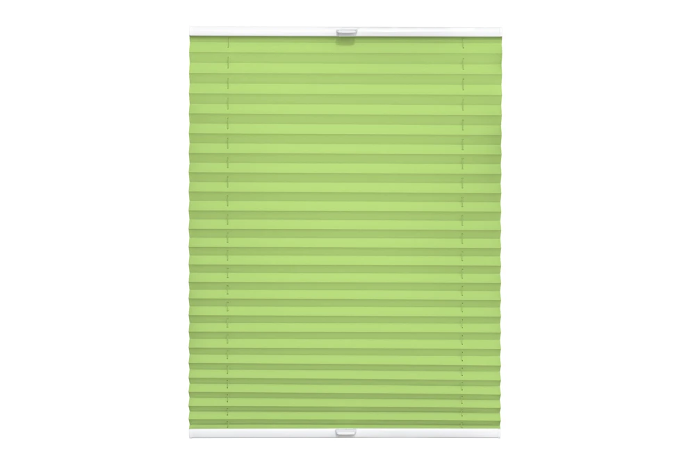 Pleated blind – Semi-blackout, single layer – LIME (semi-blackout, single-layer, solar protective coating) – 1