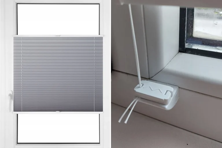 Plisētās žalūzijas uzstādīšanas instrukcija piestiprināšanai loga rāmī